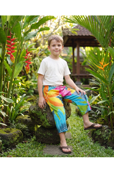 Hand Painted Rayon Kids Pants